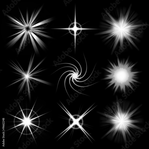 A collection of abstract lens flares. big sizes also avail.
