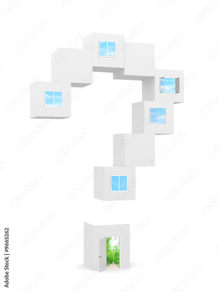 House in the form of a question mark House in the form of a question mark