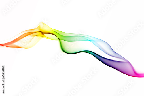 colored smoke series shot on white background