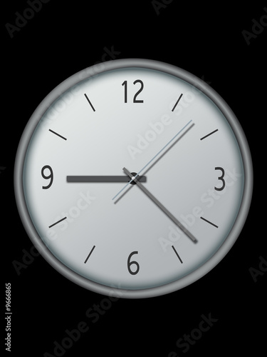 Realistic clock illustration