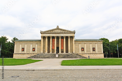 The majestic Konigsplatz square and museums in Munich Germany