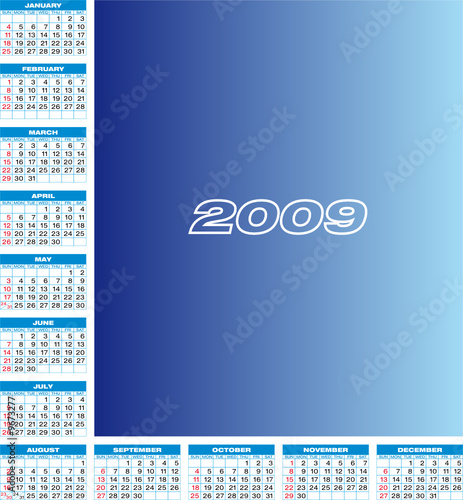 Calendar for 2009.