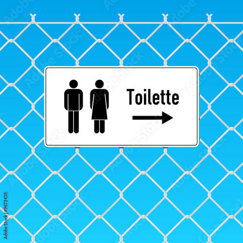 schild toilette
