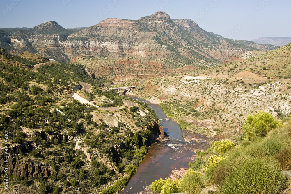 scenic view of the Salt River Canyon in Arizona
