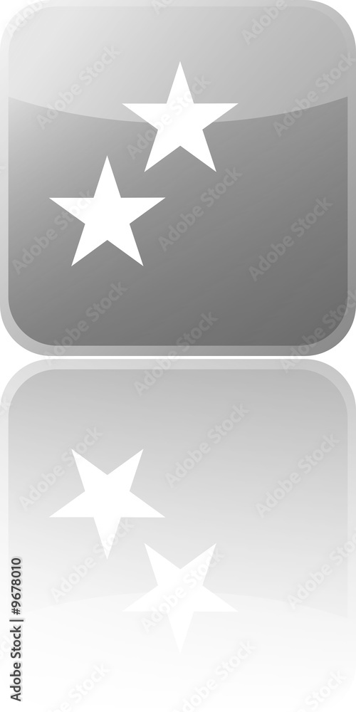 gray two star button gray two star button