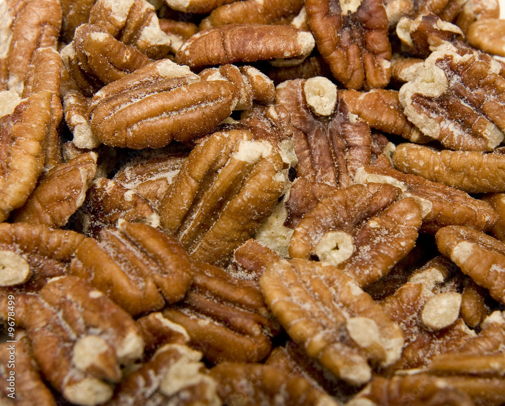 A bunch of hot fresh salty pecans A bunch of hot fresh salty pecans