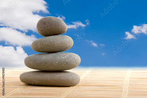 balanced stones.