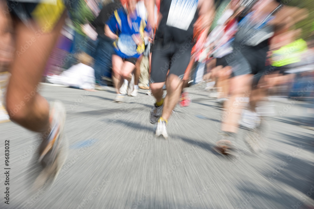 Marathon racer. Blur from the original shot Marathon racer. Blur from the original shot