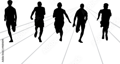 Footrace Vector