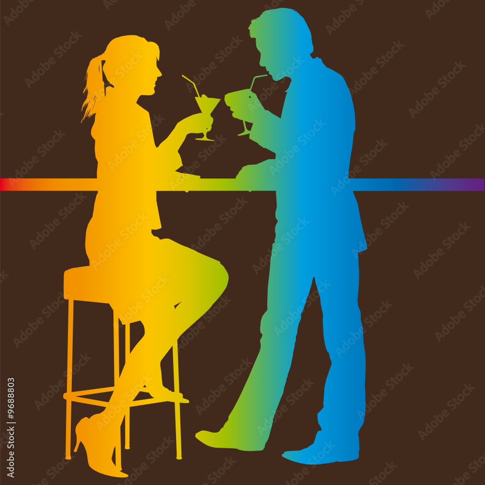 couple au bar