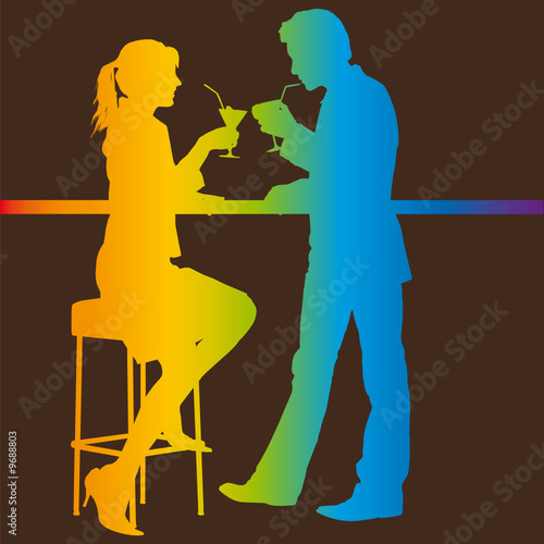 couple au bar