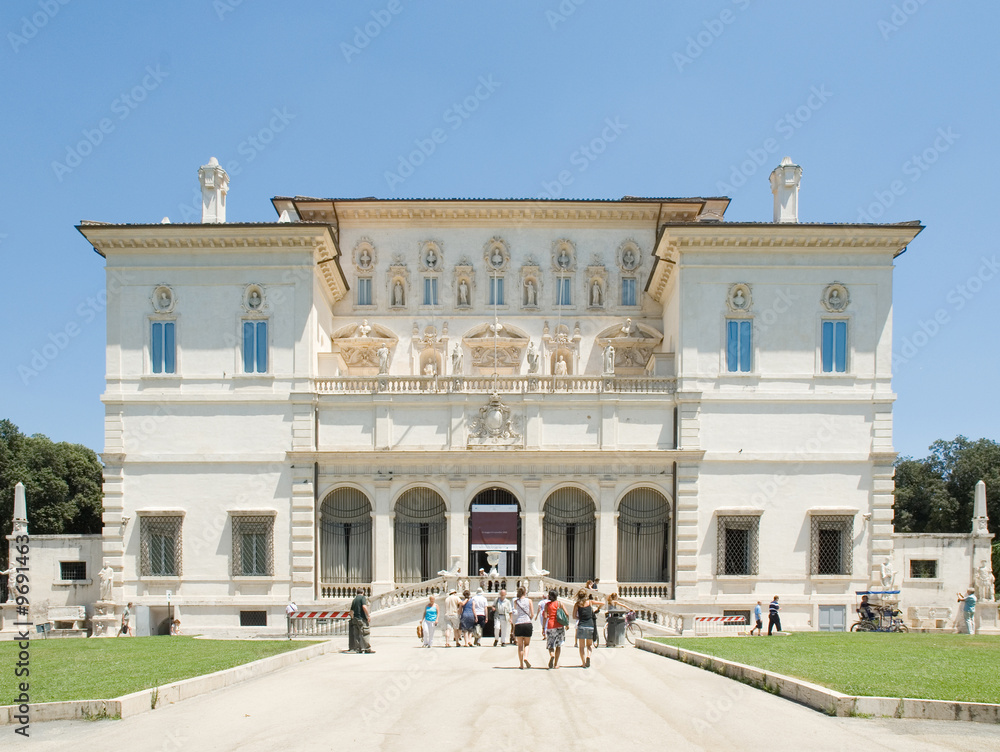 Villa Borghese, Roma - obrazy, fototapety, plakaty 