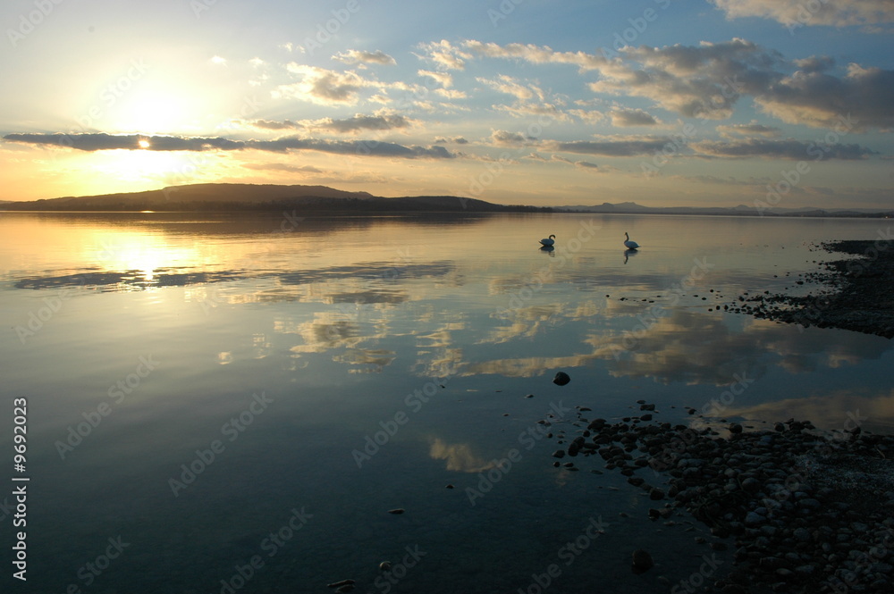 Fototapeta premium Morgenstimmung am Bodensee