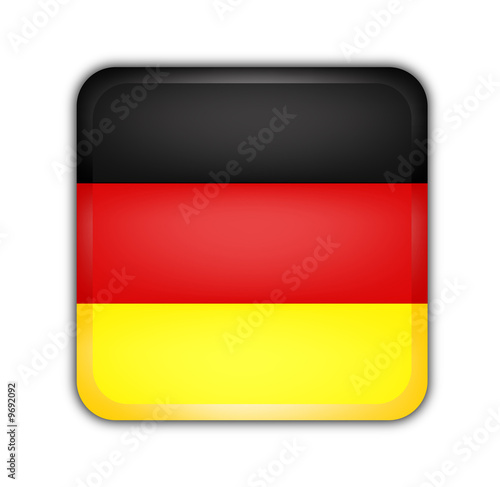 Free Download flag of germany, square button on white background - GFXLoad