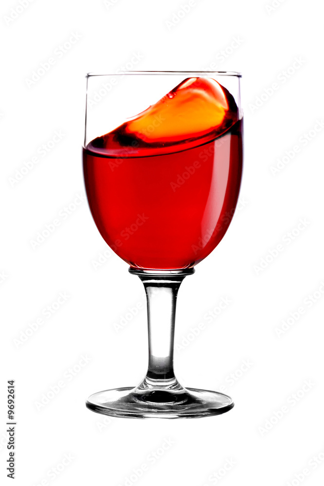 Small wave red wine and blink Small wave red wine and blink