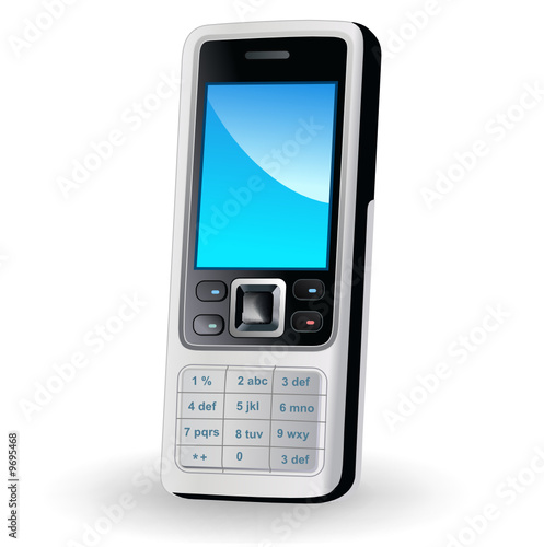 Mobile phone in vector