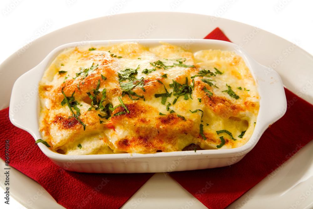 good-looking baked food isolated on the white good-looking baked food isolated on the white