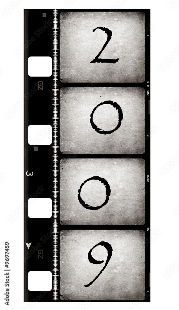 Obraz premium Old film with 2009,2D art
