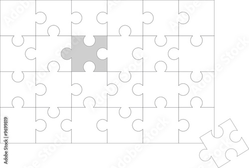 Puzzle almost solved. Vector file