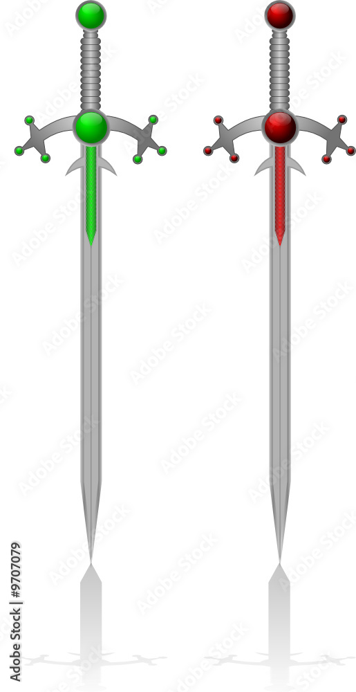Fototapeta premium metal sword, vector, weapon