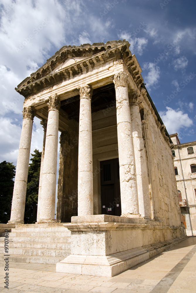 The ancient Augustus temple in Pula, Croatia The ancient Augustus temple in Pula, Croatia