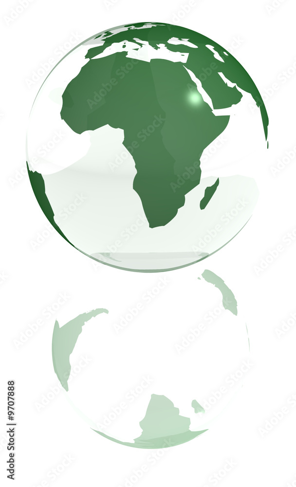 green africa globe