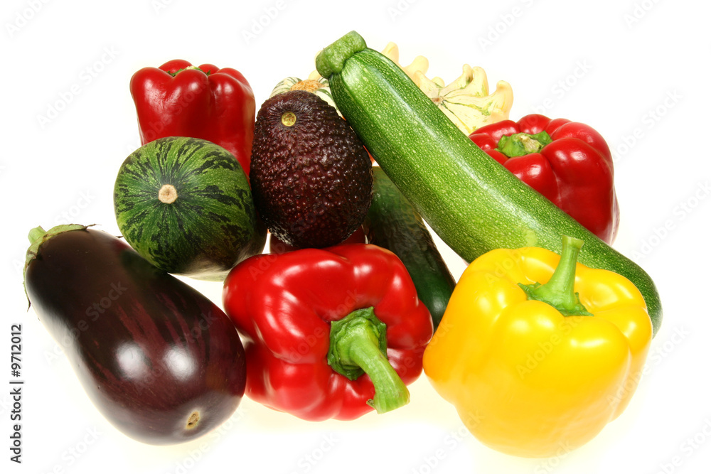 Delicious and colorful fresh vegetables