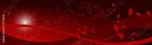 Fond de Noël rouge, Red web Christmas background banner