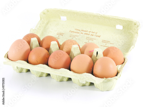 boite avec 10 oeufs