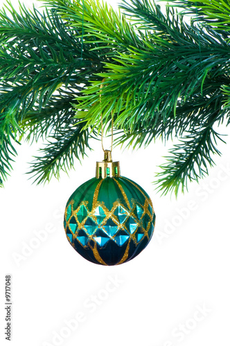 Christmas decoration isolated on the white background