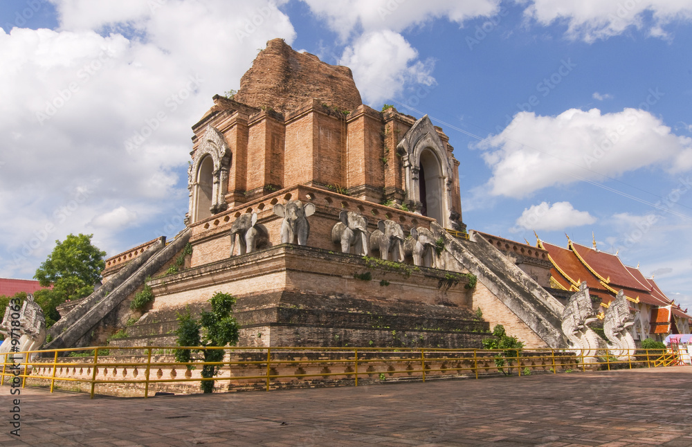 Wat Chediluang in Chiang Mai,Thailand