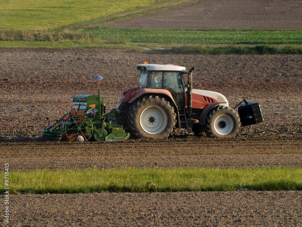 Fototapeta premium tractor at work