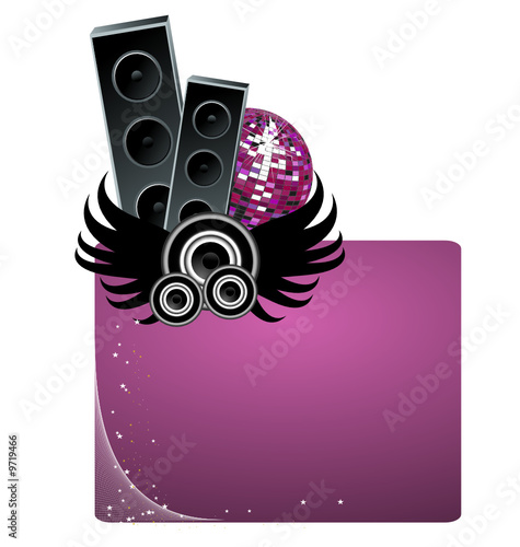 An asbtract musical banner design