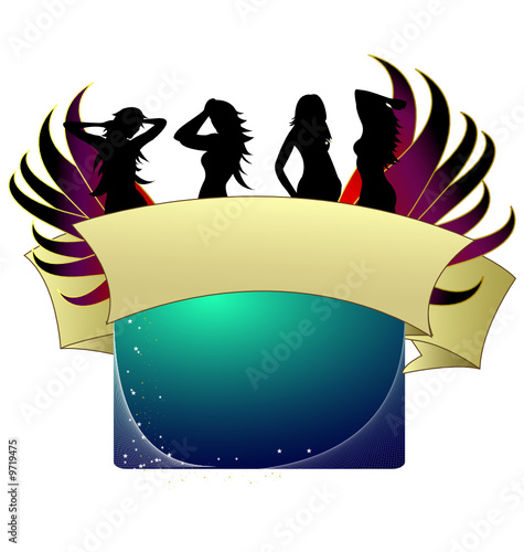 An abstract musical design vector