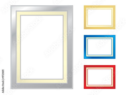 Set of four picture frames
