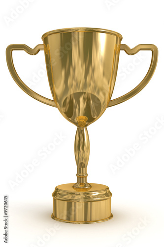 Gold cup of the winner. the...