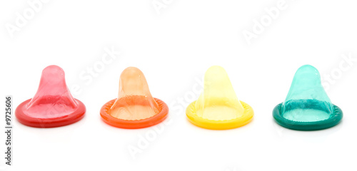 condom studio isolated - safe sex concept photo