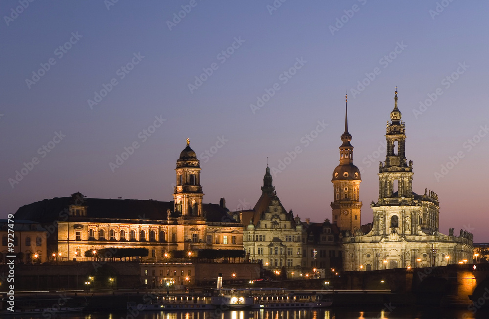 Les bâtiments de Dresde
