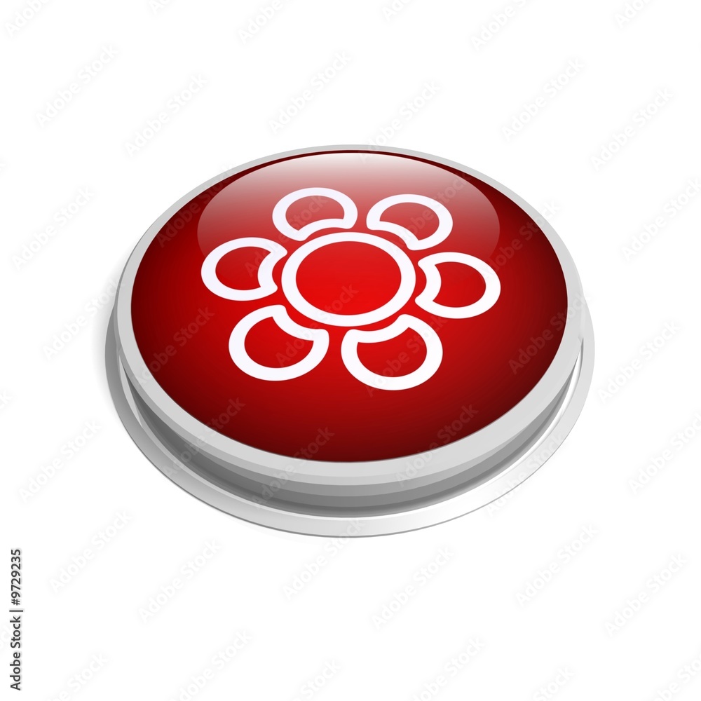 3d flower button 3d flower button
