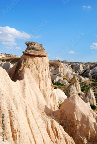 Summer landscape of Cappadocia near Goreme, Turkey