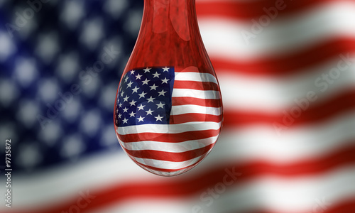 3d rendering of an American...