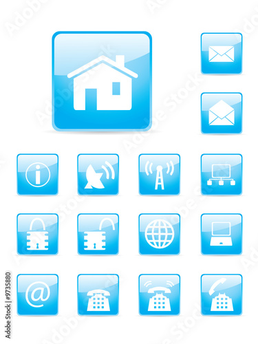 Glossy internet button set.  More button sets in my portfolio.