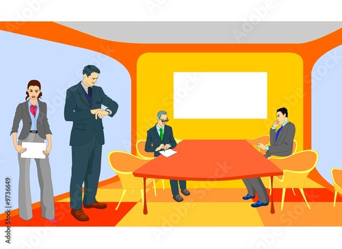 Business people at the meeting room