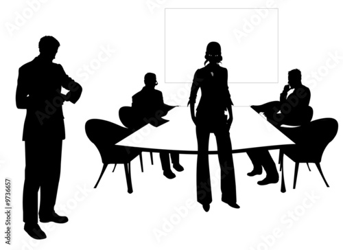 Business people at the meeting room