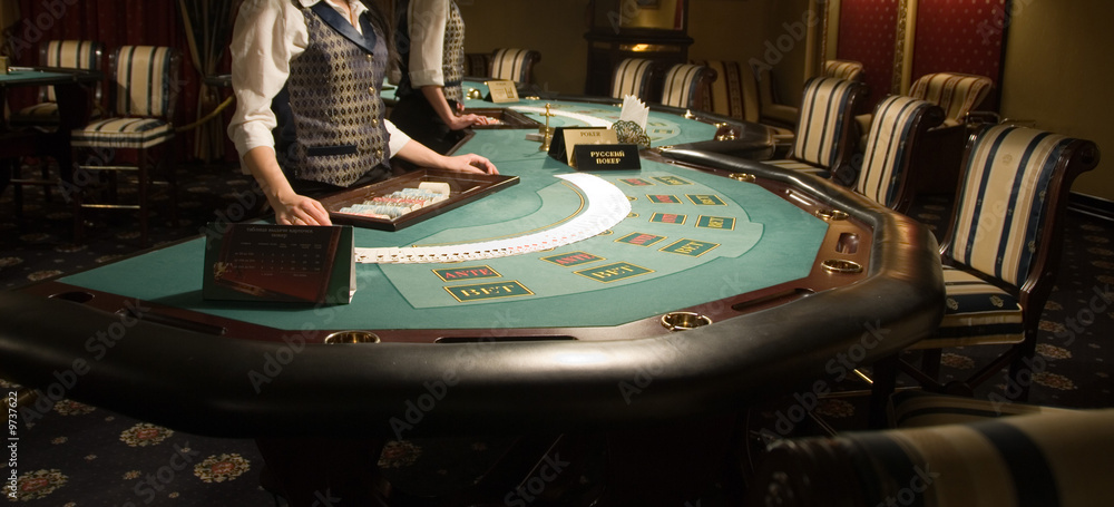 Naklejka premium poker playing tables