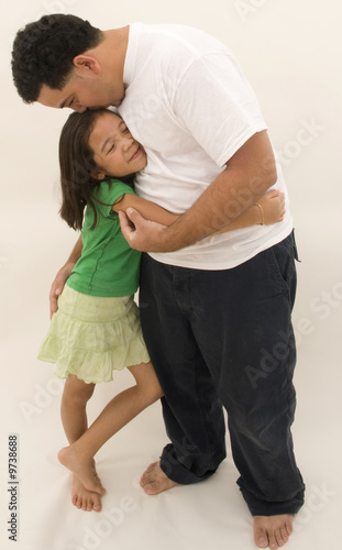 Father and Daughter Embracing