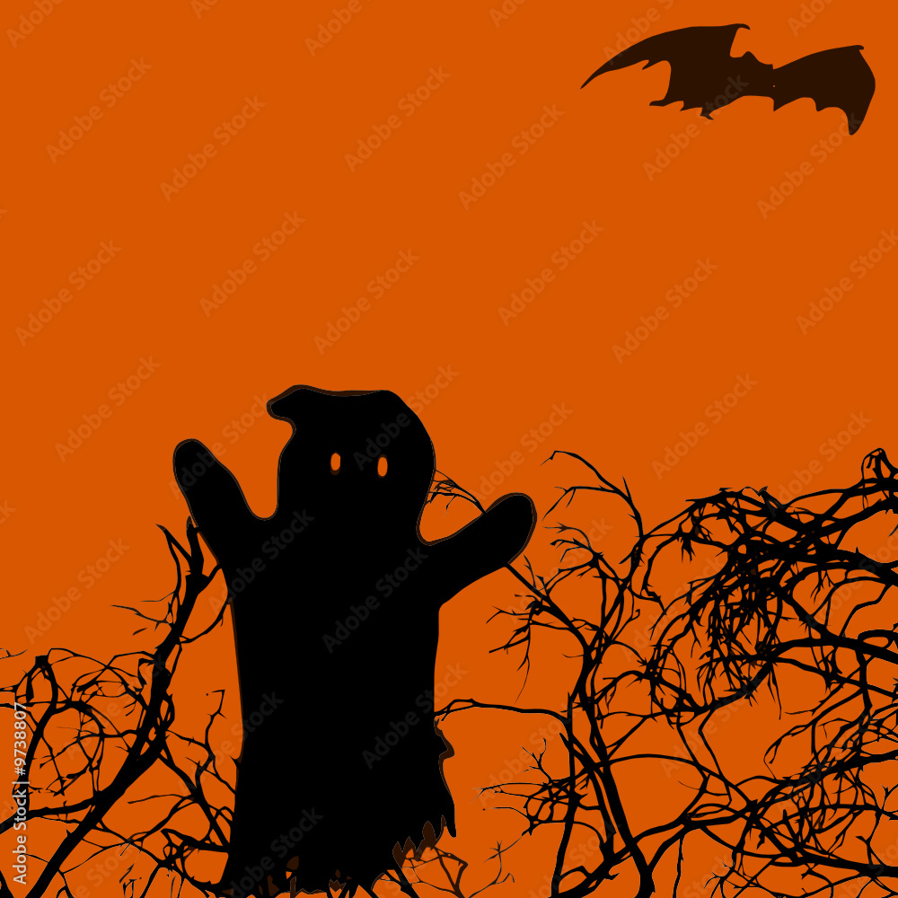 HALLOWEEN FANTOME CHAUVE SOURIS