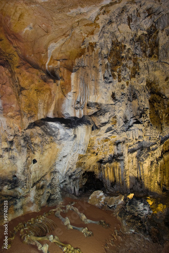In a cave Emine-bair-hosar , Chatyrdag plateau, Crimea, Ukraine
