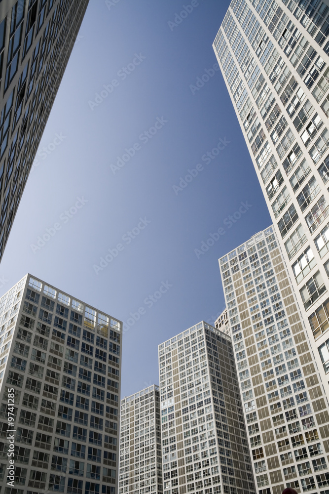 Modern building in business center in beijing