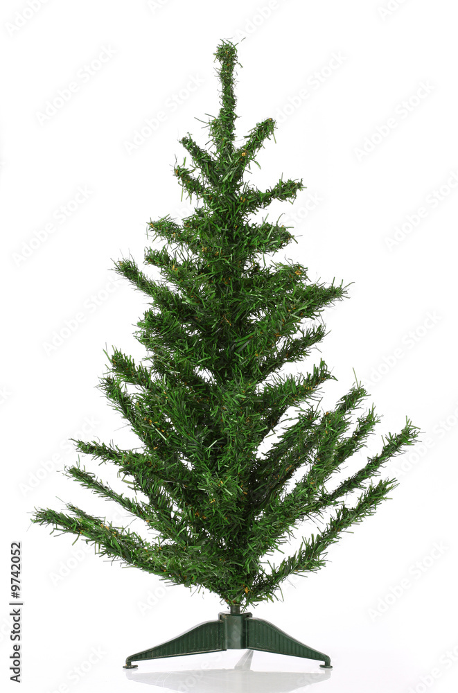 Christmas tree over white background